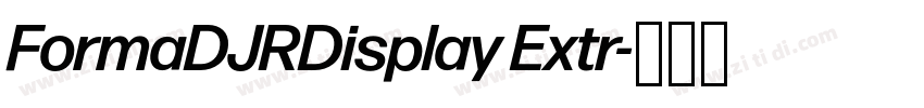 FormaDJRDisplay Extr字体转换